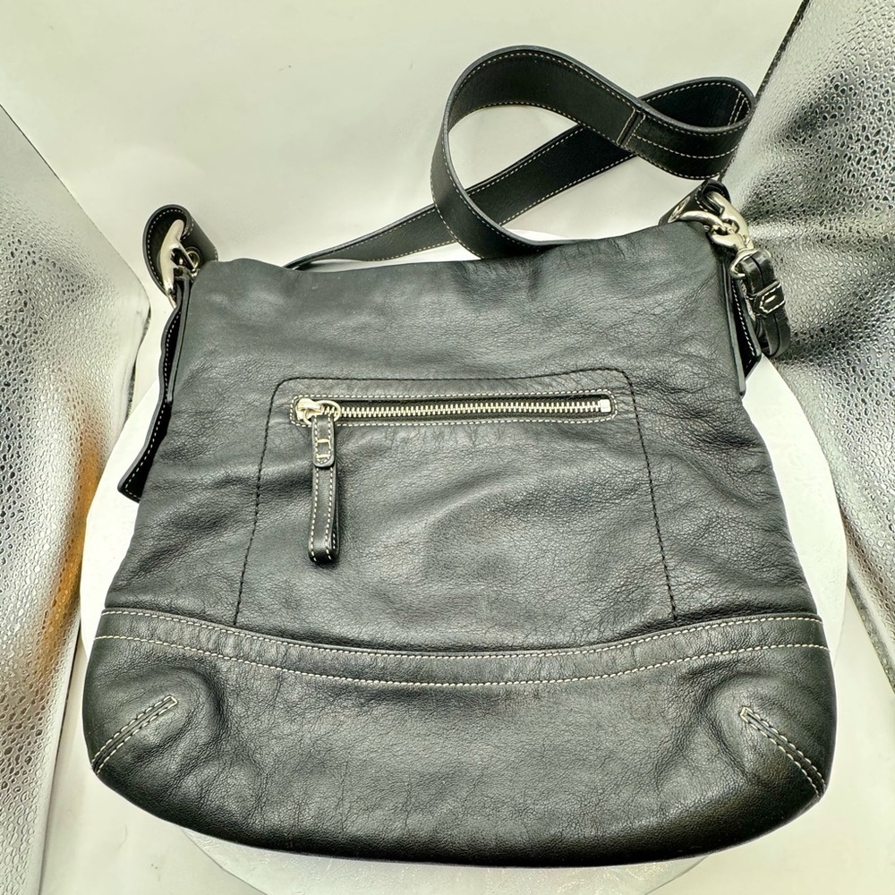 EUC Vintage Authentic COACH #1415 Black Leather Legacy Slim Crossbody